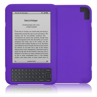 KINDLE 3 PURPLE GEL SKIN COVER